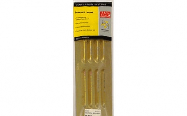 Ventilador em Alumínio Dourado  229 mm x 76 mm
